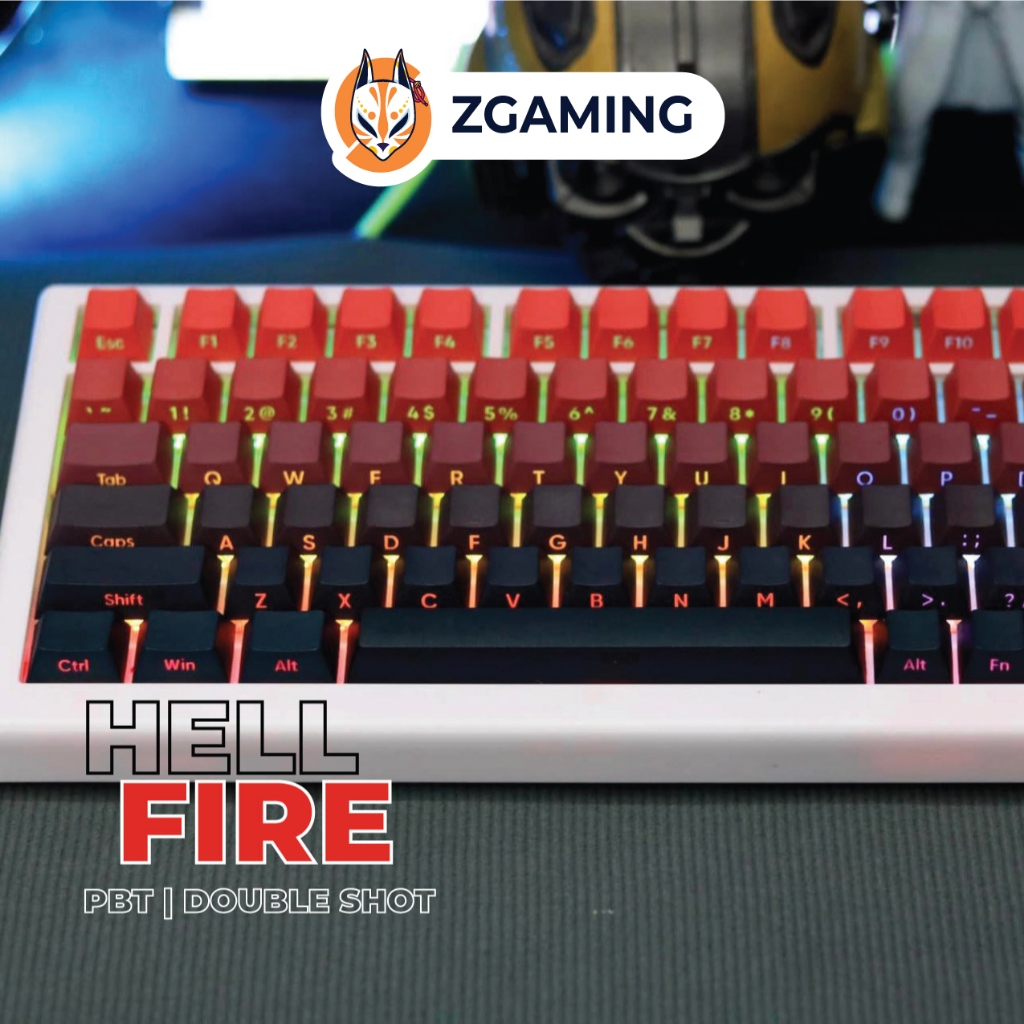 KEYCAP GRADIENT POLAR DAY HELL FIRE | Loại Cao Cấp | Font Chữ & Màu Sắc ...