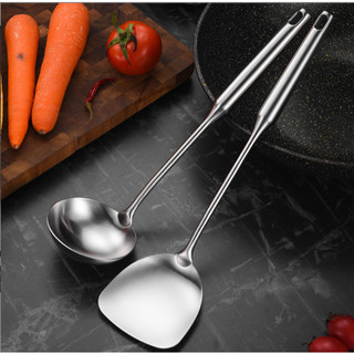 Gía Sỉ Muôi (Vá) Múc canh 36cm Inox 304 - Cán Tròn Dài Siêu Bền, Chắc Chắn Không Rỉ Sét