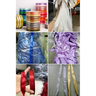 Dây, Quai, Dây túi giấy, (combos50 đôi)DÂY RUY BĂNG LỤA xỏ túi giấy 2x35cm, Dây túi,quai túi
