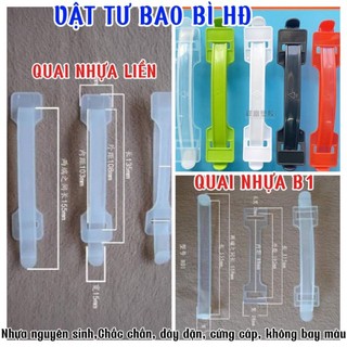 Quai, Quai nhựa hộp giấy, quai nhựa nguyên sinh(combos50 bộ)hộp cứng Bao bì