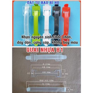 QUAI NHỰA nguyên sinh B1, Quai nhựa B1(combos200 bộ)quai nhựa hộp giấy