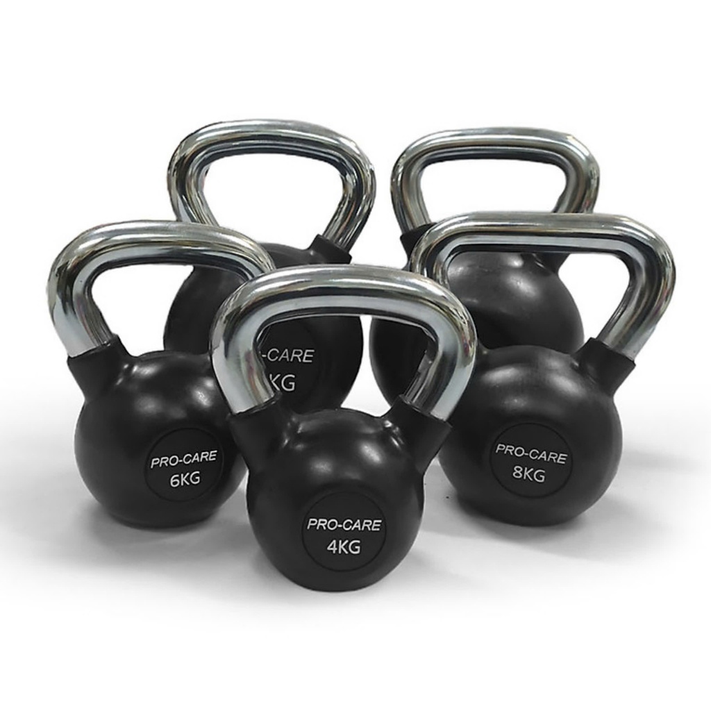 Tạ Bình Kettlebells Cao Su Lõi Sắt Pro-Care Đài Loan - Trọng Lượng Tạ từ 4KG đến 16KG (1 Cái)