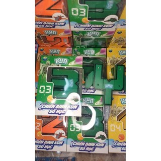 Combo chiến binh số học từ 1 tới 5. Robot biến hình mẫu 2024. Bộ lắp ráp đồ chơi robot.