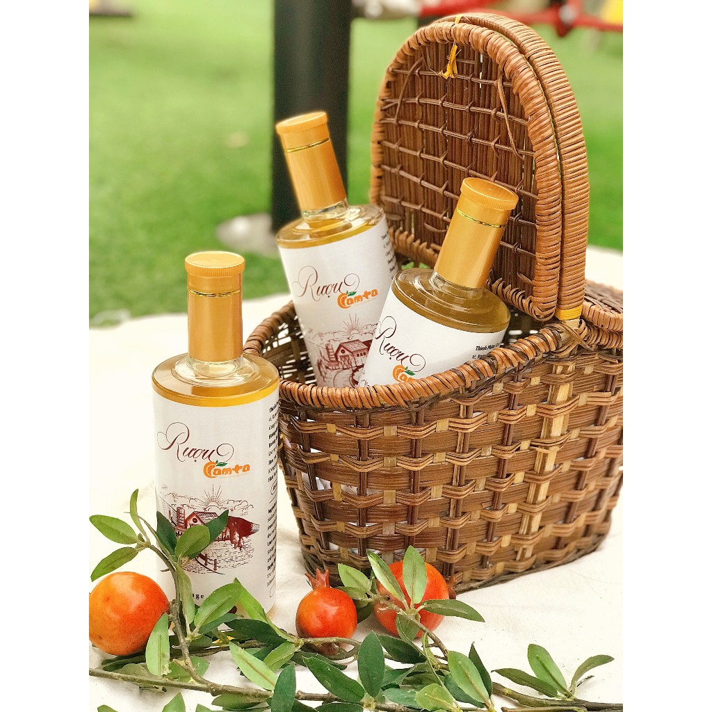 Rượu Cam Hà Giang 100% Men Lá Đặc Sản Tây Bắc Hương Vị Cam Tự Nhiên, Không Phẩm Mầu  chai 500ml