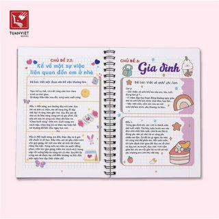 Sổ Giấy Lò Xo Take Notes Lớp 2-3 TUANVIET BOOKS cỡ A5 (Mới Nhất) - Toán, Văn, Anh