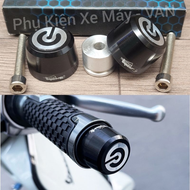 Gù Tay Lái Bremmbo Nhôm CNC GH Racing Sơn Đen | Shopee Việt Nam