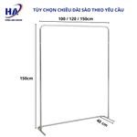 sào treo quần áo Chữ U, sào treo đồ inox,sào treo quần áo shop, sào phơi đồ inox không lo han rỉ kiểu dáng hiện đại — ảnh 2