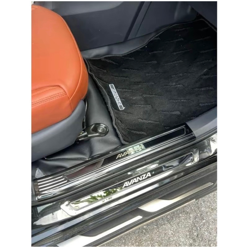 Ốp bậc cửa, nẹp bước chân xe #toyota Avanza 2021-2024 vân titan hàng đẹp cao cấp