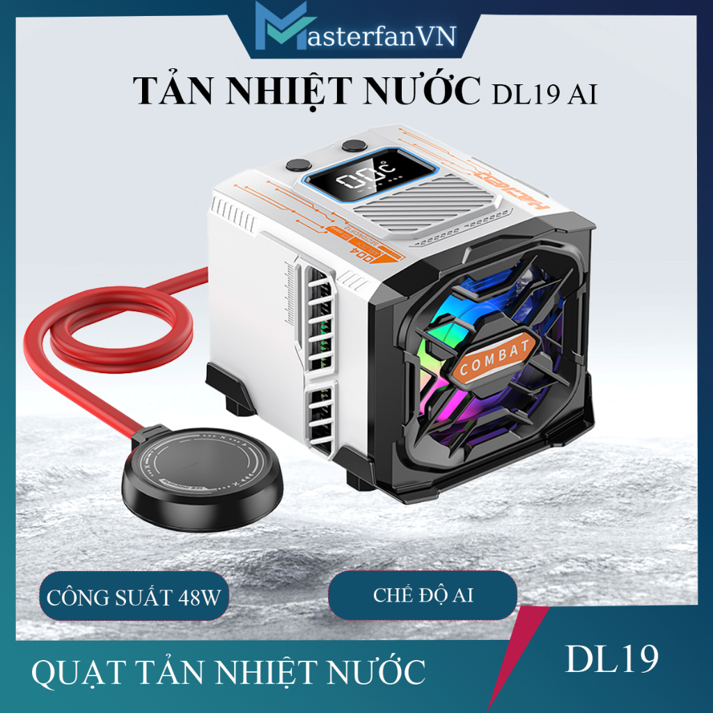 Quạt tản nhiệt điện thoại máy tính bảng DL19 sò lạnh nước từ tính hiệu ...