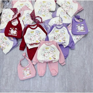 [GIÁ SỐC] BỘ NỈ BÔNG CAPPYBALA SIZE6-18KG