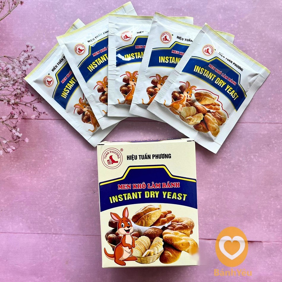 Men khô làm bánh Tuấn Phương/men nở làm bánh mì, pizza-PL218