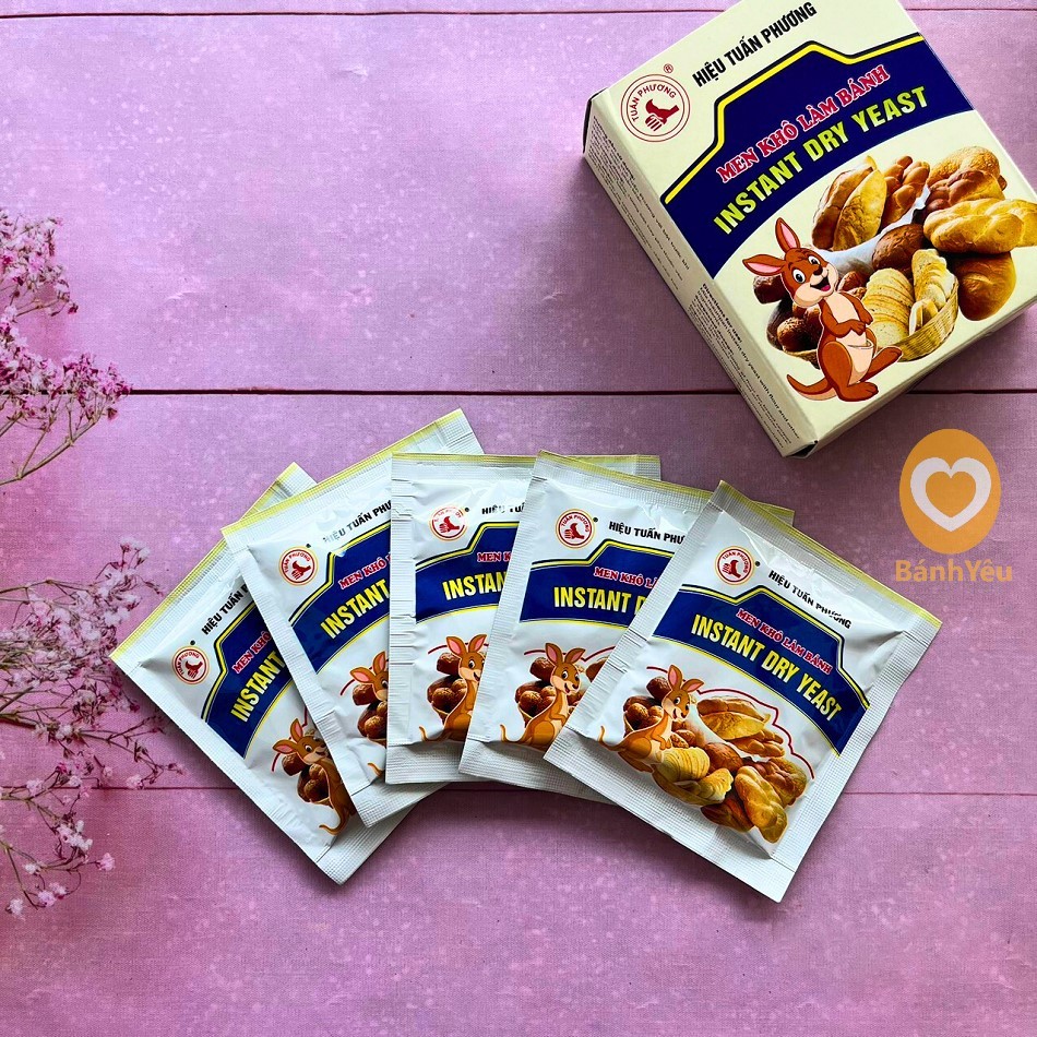 Men khô làm bánh Tuấn Phương/men nở làm bánh mì, pizza-PL218