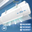 Tắm Chắn Gió Điều Hòa Cao Cấp Xoay 180 Độ, Tấm Chắn Máy Lạnh Điều Chỉnh Hướng Gió Tùy Ý