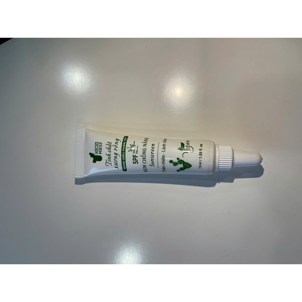 Kem chống nắng thiên nhiên Nocas Most chiết xuất từ xương rồng hữu cơ SPF 50+, PA+++ 10g
