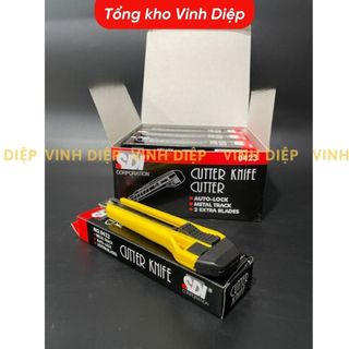 [Tặng 1 lưỡi dao] Dao rọc giấy lưỡi dao trổ cắt rạch dọc đồ lớn SDI to 0423 và nhỏ 0404 DRG-SDI
