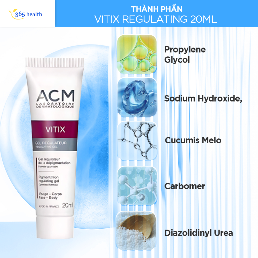 Gel Che Khuyết Điểm Da Không Đều Màu ACM Vitix Regulating 20ml