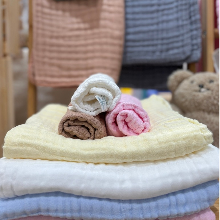 Ảnh Khăn vải bông L'Ange cho bé nhiều size và màu 2