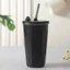 Bình giữ nhiệt phong cách Hàn Quốc nhiều màu có ống hút- LY GIỮ NHIỆT 600ML - MÃ: COC43672