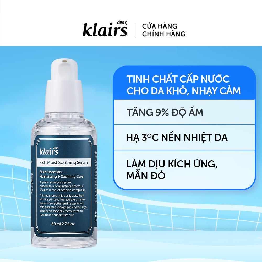 Ảnh [Livestream] Tinh chất dưỡng da Dear, Klairs Rich Moist Soothing Serum 80ml 2