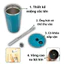 Bình giữ nhiệt phong cách Hàn Quốc nhiều màu có ống hút- LY GIỮ NHIỆT 600ML - MÃ: COC43672
