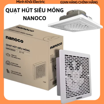 Quạt hút siêu mỏng Nanoco,quạt thông gió,quạt hút mùi,quạt hút mini,quạt gắn tường,quạt hút khói,quạt hút âm tường,quạt