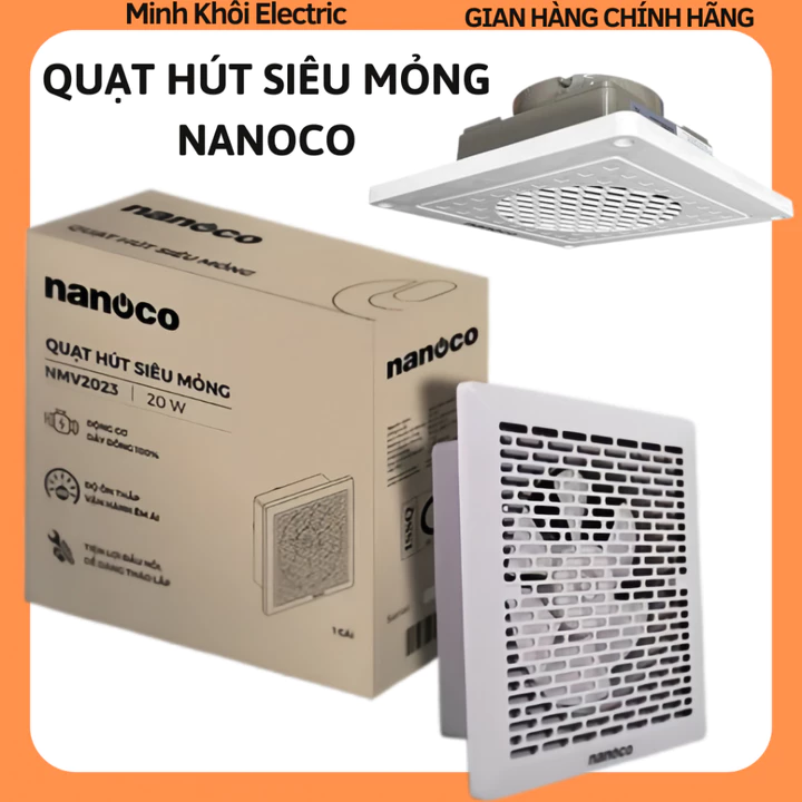 Quạt hút siêu mỏng Nanoco,quạt thông gió,quạt hút mùi,quạt hút mini,quạt gắn tường,quạt hút khói,quạt hút âm tường,quạt