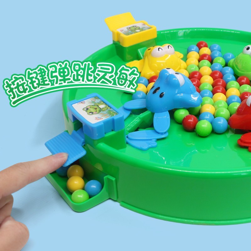 Đồ Chơi Ếch Ăn Bi Hungry Frogs Trò Chơi Ếch Gắp Hạt Đậu Tương Kẹo Đồ Chơi Tương Tác 4 Người Có Sẵn Bi - PUPU HOUSE