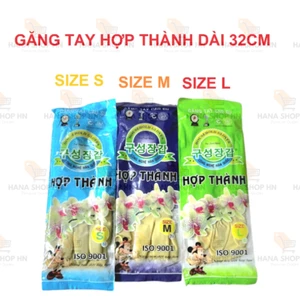 ĐÔI Găng tay cao su Hợp Thành đủ size S-M-L, găng tay gia dụng, găng tay rửa bát, găng tay vệ sinh
