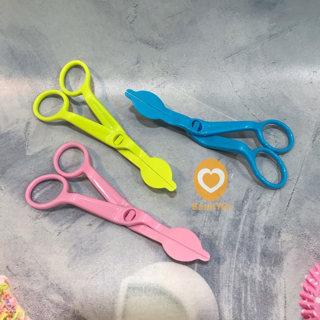 Kéo nhựa gắp bông trang trí bánh kem cute - DC88