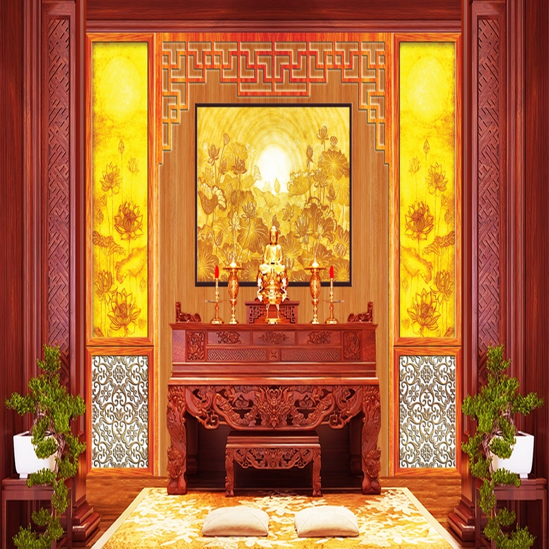 Tranh Trang Trí Bàn Thờ, Phòng Thờ Đẹp, In 3D Sắc Nét Dễ Thi Công Vệ ...