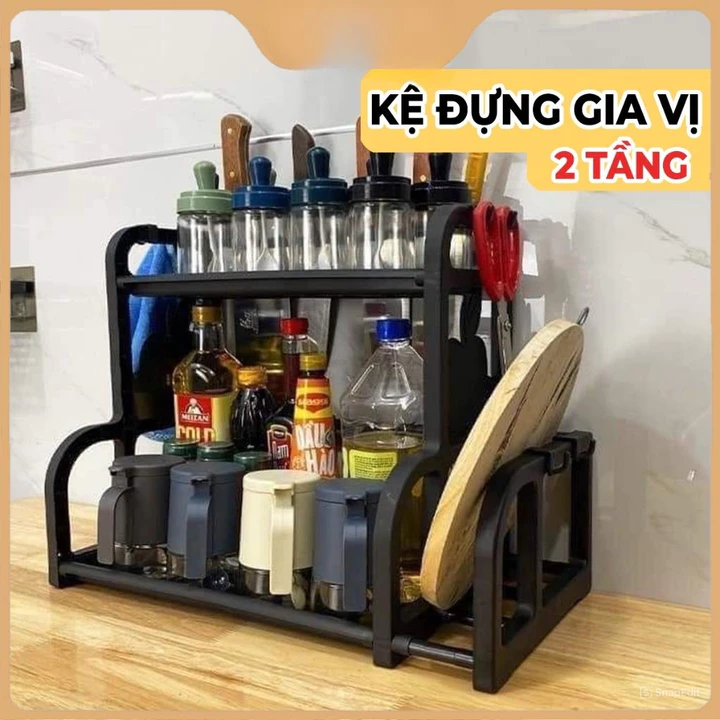 Kệ Đựng Gia Vị Nhà Bếp Chữ B, Kệ Đựng Đồ Dùng Nhà Bếp, Tiện Ích,Kệ Đa Năng Cao Cấp Nhỏ Gọn, Tiện Lợi