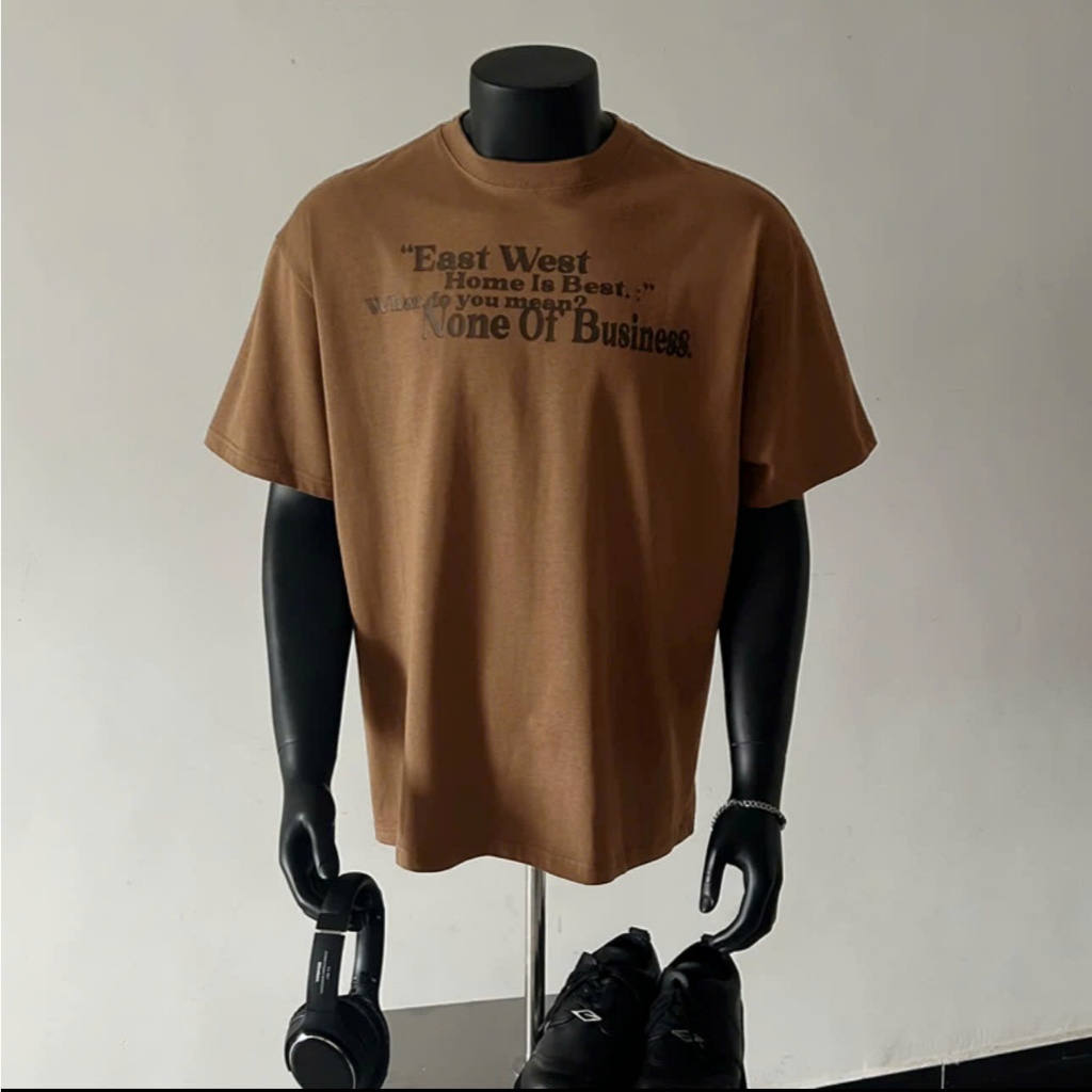 Áo thun Stee Cổ tròn in EAST WEST Localbrand ICVCVNI Unisex
