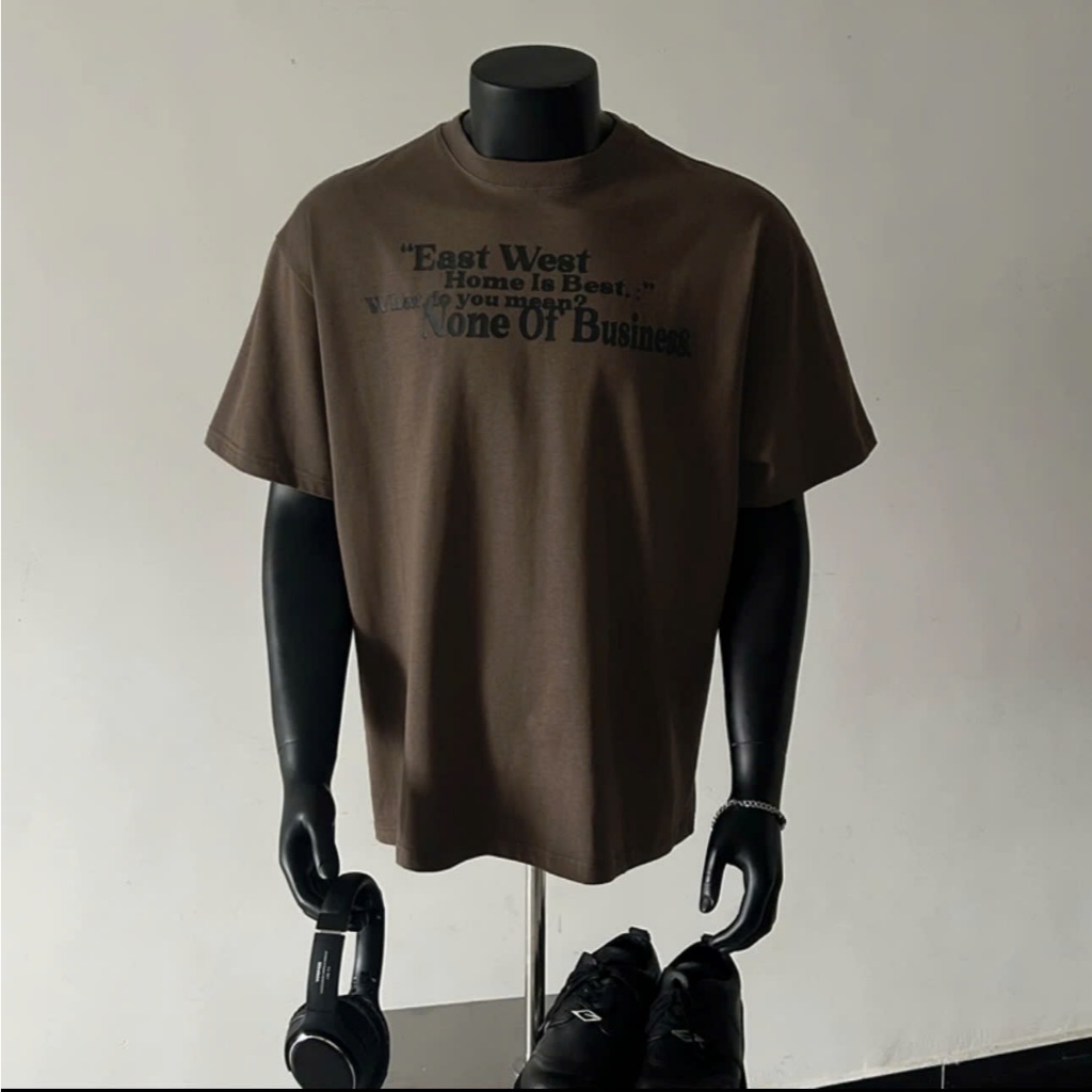 Áo thun Stee Cổ tròn in EAST WEST Localbrand ICVCVNI Unisex