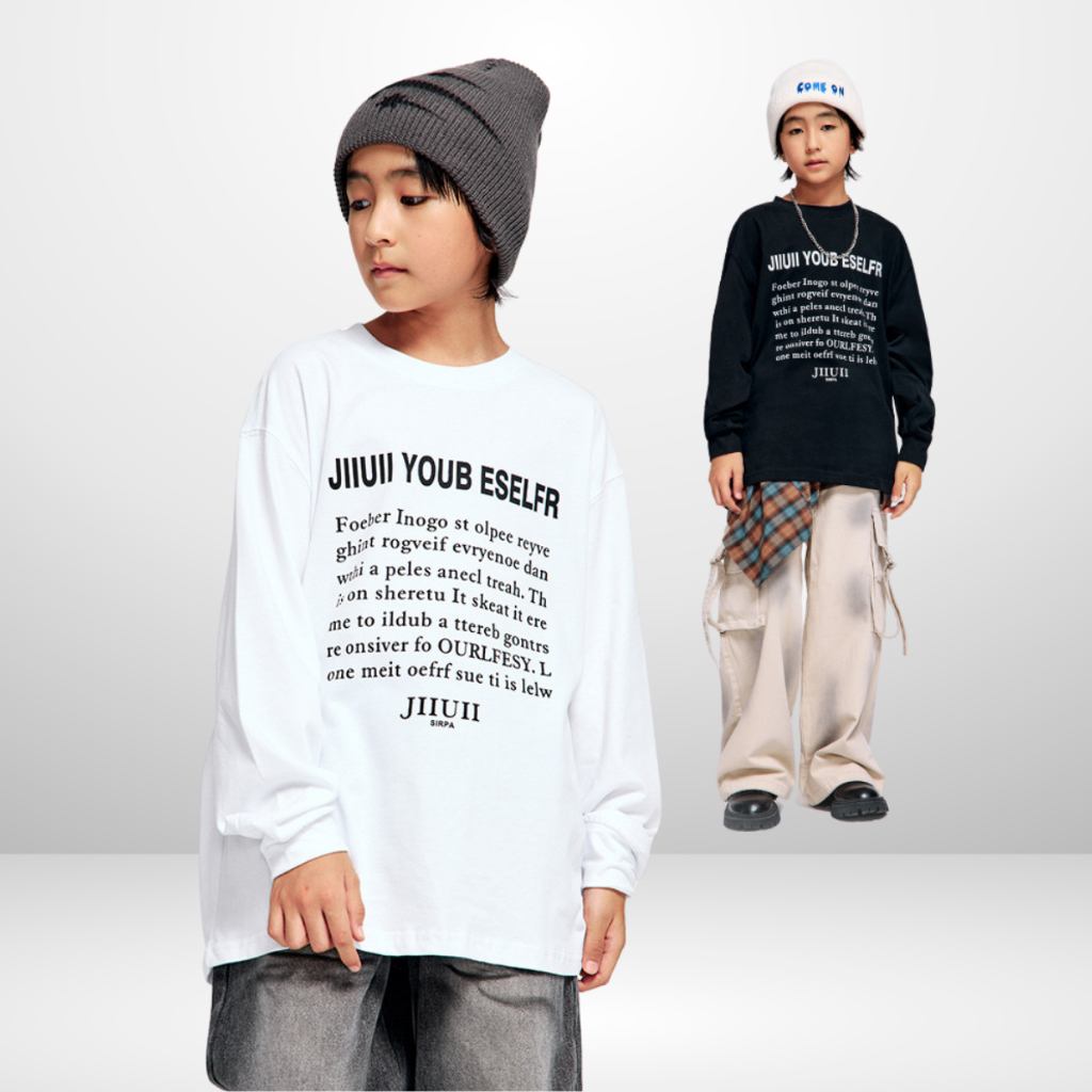 Áo Thun Dài Tay Xuân Thu Cho Bé Trai, Bé Gái In Hình Năng Động, Cổ Tròn B570 | JJ Kids Fashion
