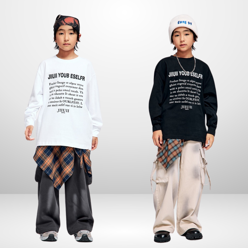 Áo Thun Dài Tay Xuân Thu Cho Bé Trai, Bé Gái In Hình Năng Động, Cổ Tròn B570 | JJ Kids Fashion