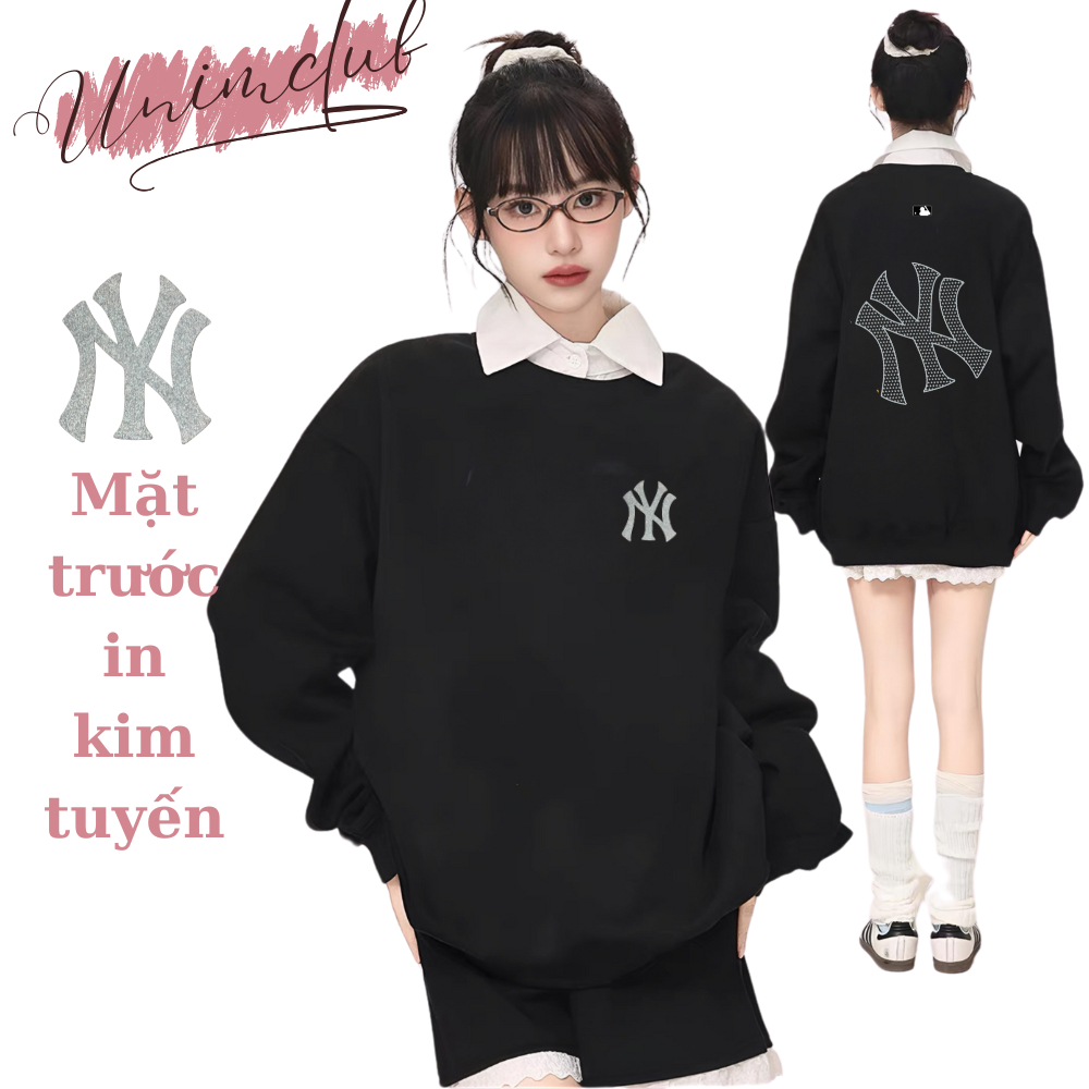 [Siêu tốc 4H HN] Áo Sweater NY LA Unisex Nhiều Màu Nỉ Cao Cấp Form Rộng Nam Nữ Unim Store SW06