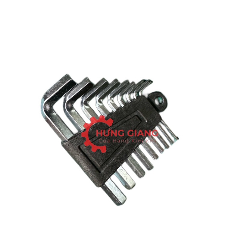 Bộ Lục Giác 9 Chi Tiết chữ L thép cứng chuyên dụng sửa chữa