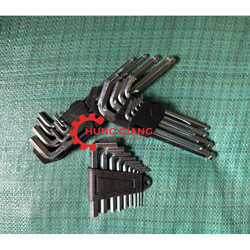 Bộ Lục Giác 9 Chi Tiết chữ L thép cứng chuyên dụng sửa chữa