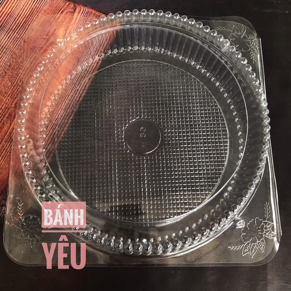 Hộp Nhựa Gập Tròn đựng bông lan trứng muối, bánh mì cuộn len, bánh cupcake