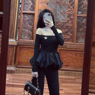 Áo Belum Phối Thô Bệt Vai Nữ Tặng Kèm TaG
