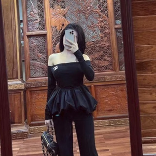 Áo Belum Phối Thô Bệt Vai Nữ Tặng Kèm TaG