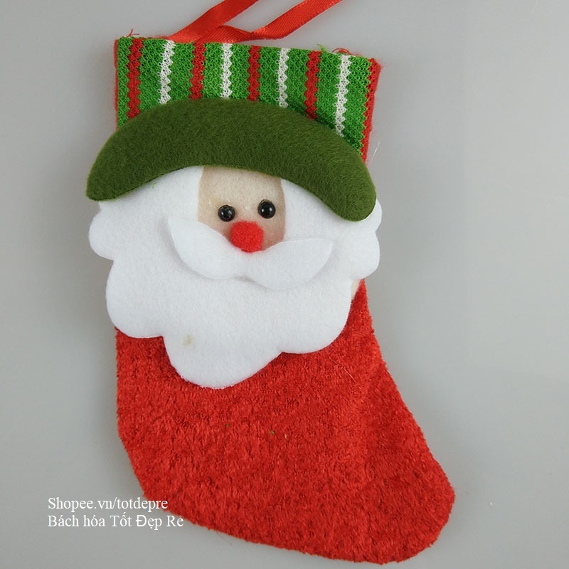 Tất noel treo cây thông trang trí Giáng Sinh
