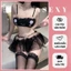 Váy ngủ cosplay thỏ NGỌC 2 mảnh gợi cảm, Đồ ngủ nữ hóa thân sexy quyến rũ