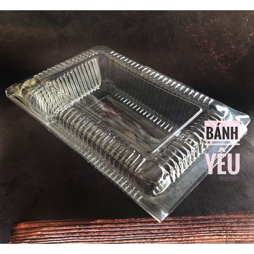 LỐC 50 Hộp nhựa nắp bằng/ hộp đựng bánh H30 - BB42B
