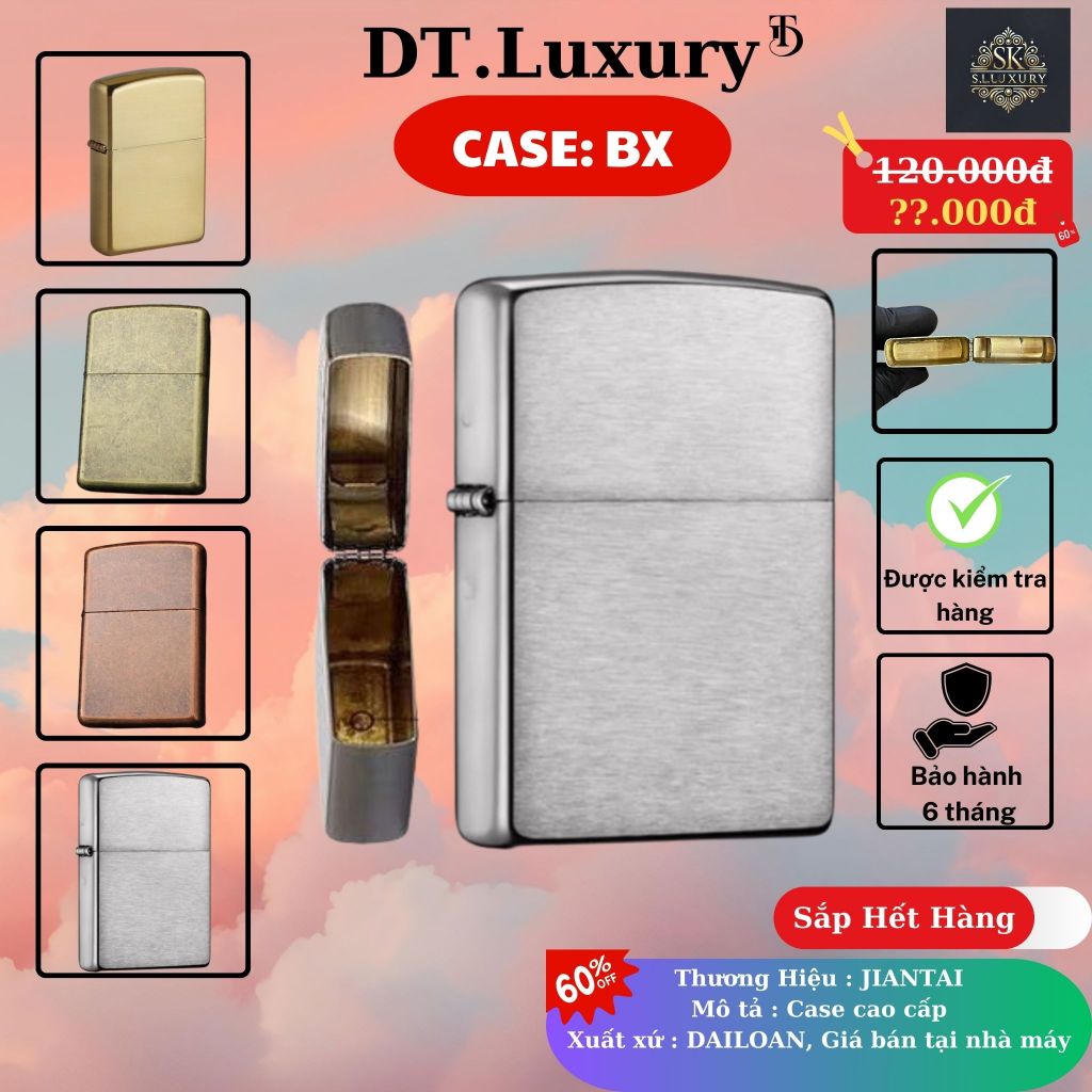 Vỏ Zippo Độc Đẹp Lạ (HH-0BX) Chất liệu Đồng Thau (Không Bao Gồm Nhiên ...