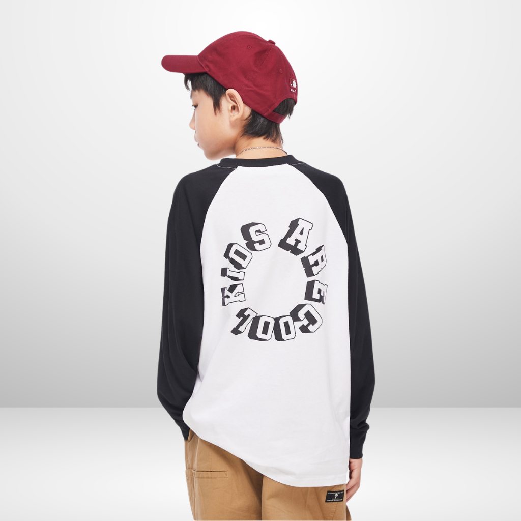 Áo Thun Dài Tay Xuân Thu Cho Bé Trai, Bé Gái In Hình Năng Động, Cổ Tròn | JJ Kids Fashion