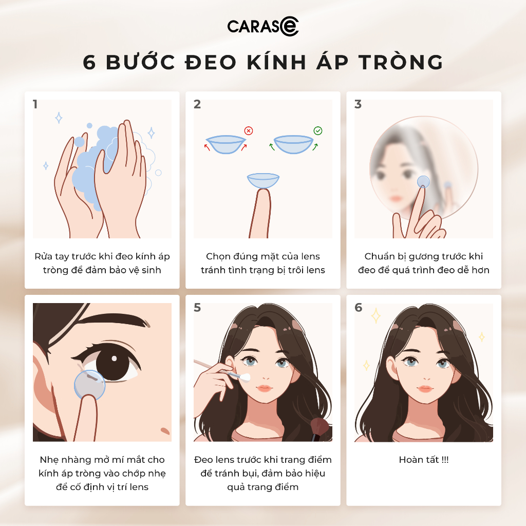 [1 chiếc] Kính áp tròng khoá ẩm 1 Ngày Trong Suốt, lens cận CLEAR