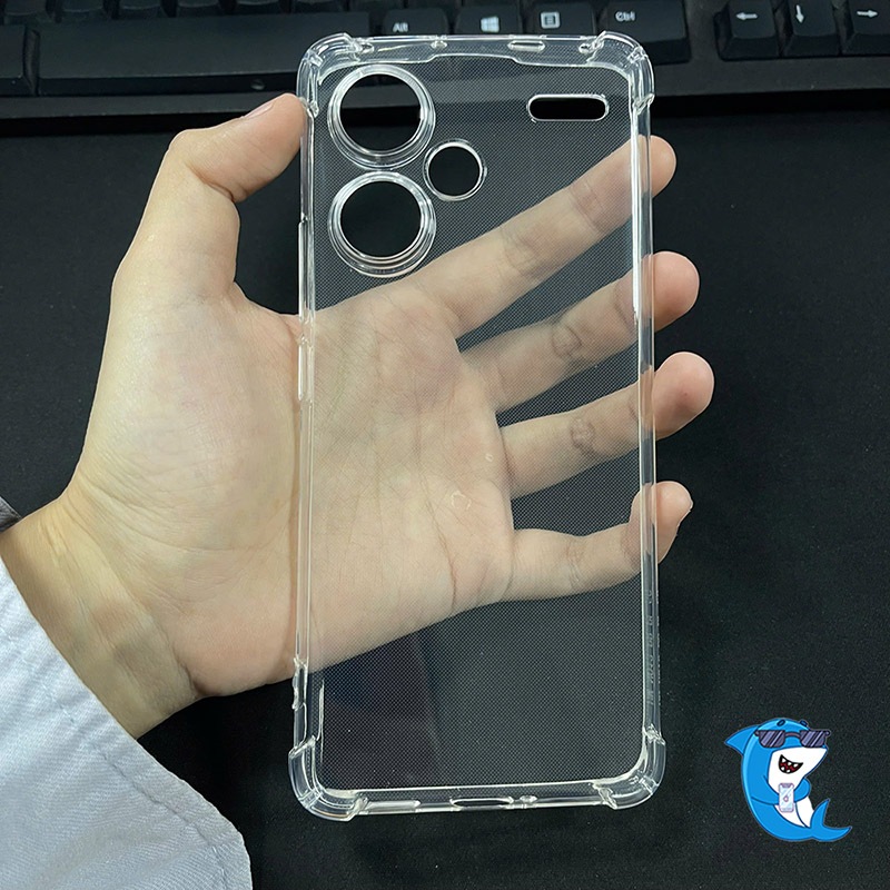 Ốp lưng Redmi note 13 pro plus, 13 pro+ 5G dẻo trong suốt silicon cao cấp chống sốc bảo vệ cam