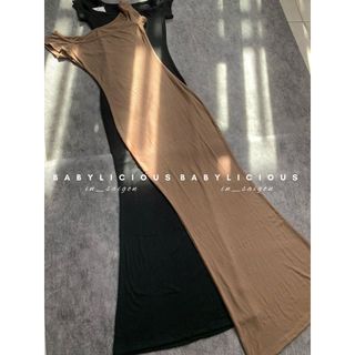 [HÌNH SP THẬT] VÁY DÀI ÔM BODY HỞ VAI M034
