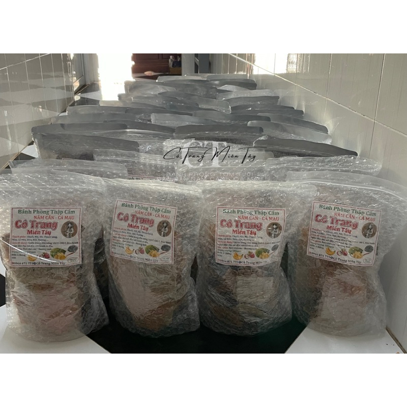 Bánh Phồng Vị Tổng Hợp Đặc Biệt - Bánh phồng chay ngon - Đặc sản Năm Căn Cà Mau - Túi 500g